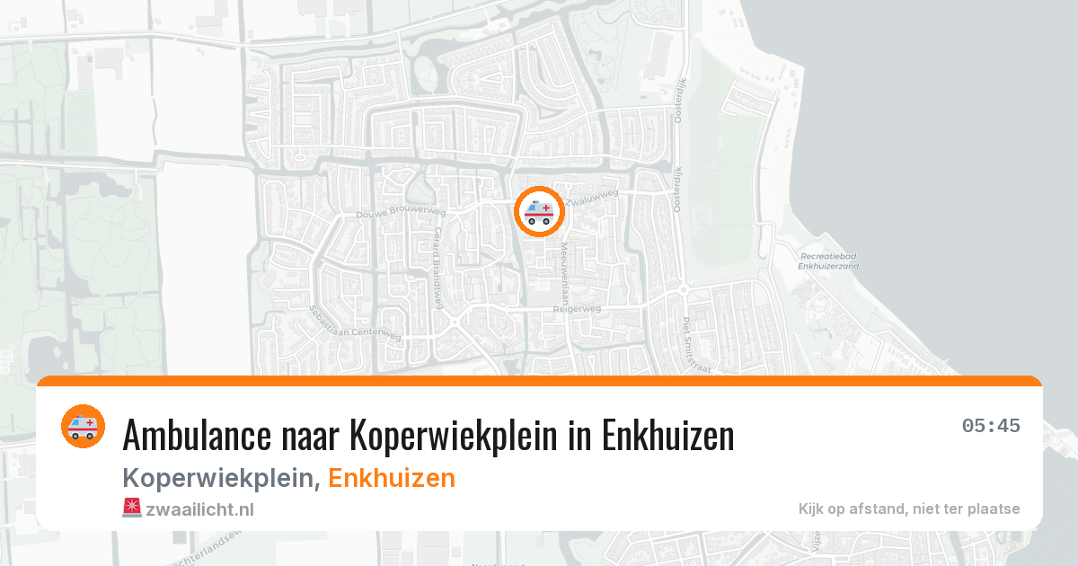 Ambulance naar Koperwiekplein in Enkhuizen — 1 apr 2026
