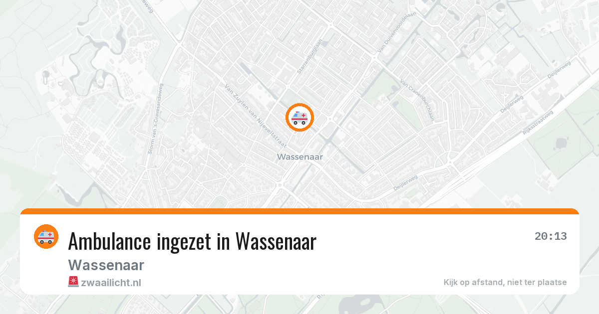 Ambulance ingezet in Wassenaar — 19 mei 2026