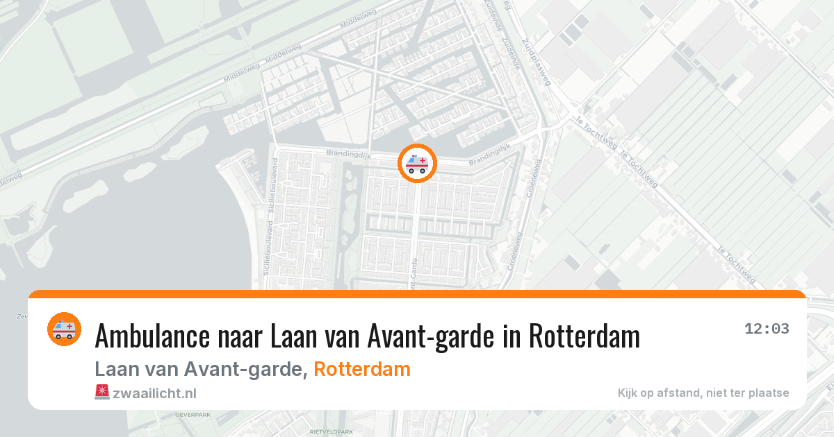 Ambulance naar Laan van Avant-garde in Rotterdam — 28 jun 2026