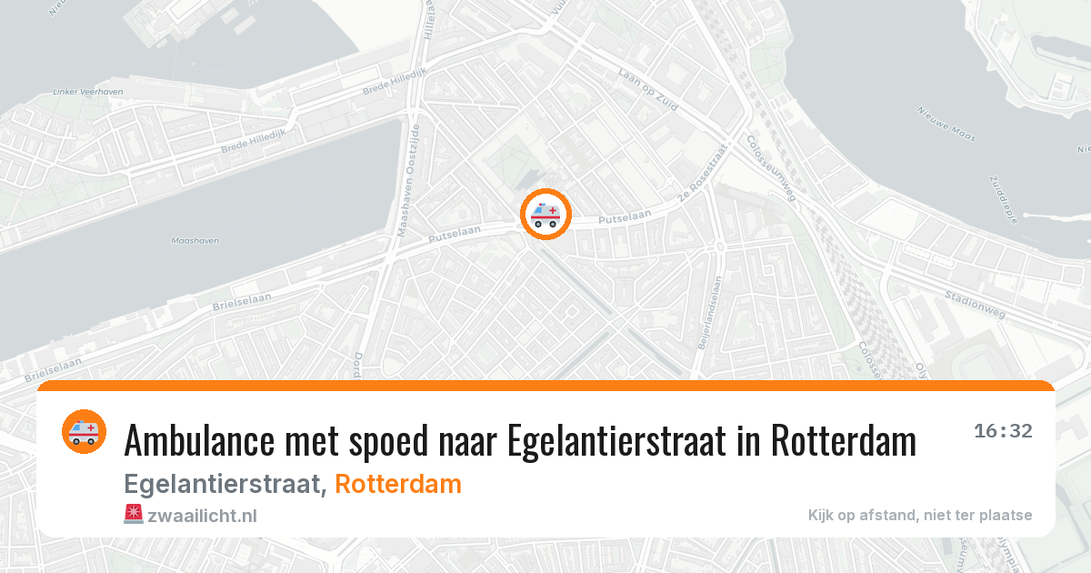Ambulance met spoed naar Egelantierstraat in Rotterdam — 7 jul 2026