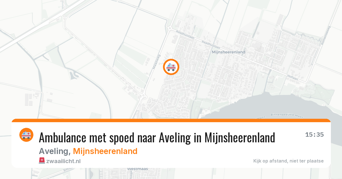 Ambulance met spoed naar Aveling in Mijnsheerenland — 7 apr 2026