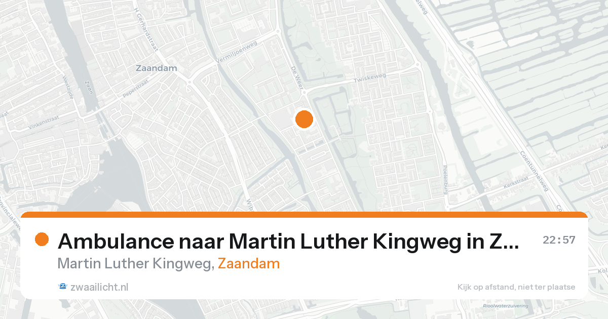 Ambulance naar Martin Luther Kingweg in Zaandam — 20 mei 2026