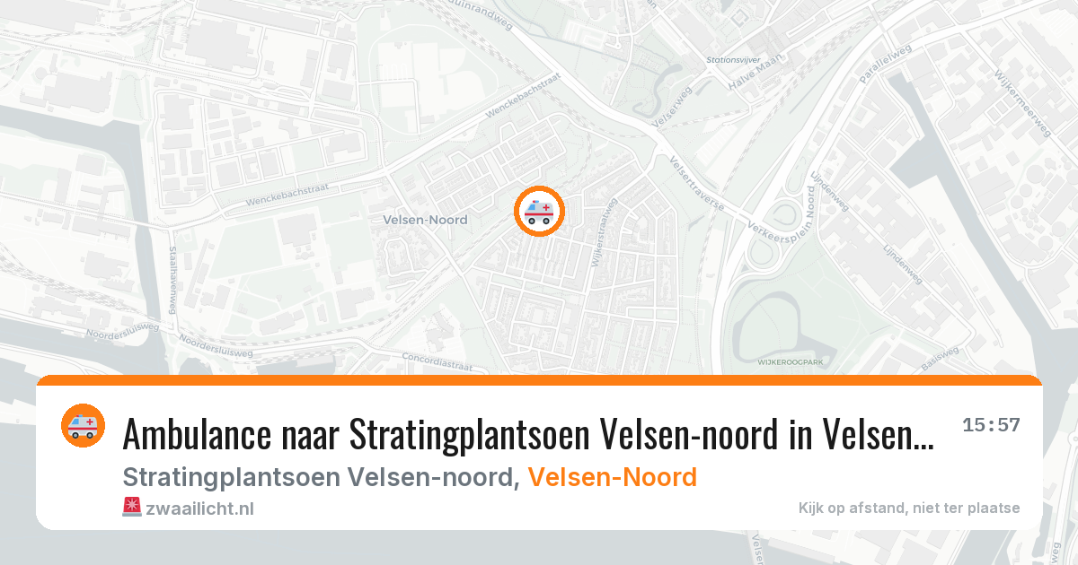 Ambulance naar Stratingplantsoen Velsen-noord in Velsen-Noord — 13 mei 2026