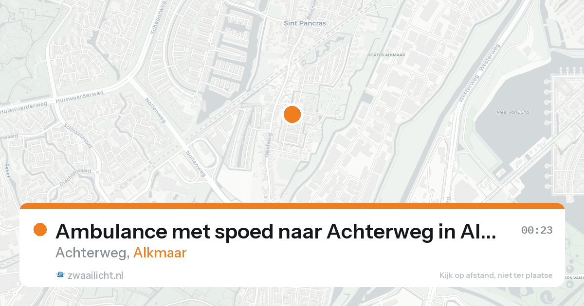 Ambulance met spoed naar Achterweg in Alkmaar — 30 jan 2026