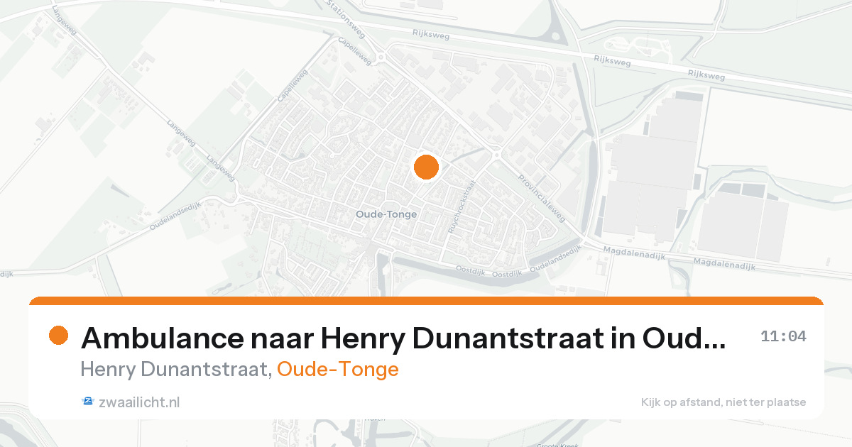 Ambulance naar Henry Dunantstraat in Oude-Tonge — 31 jan 2026