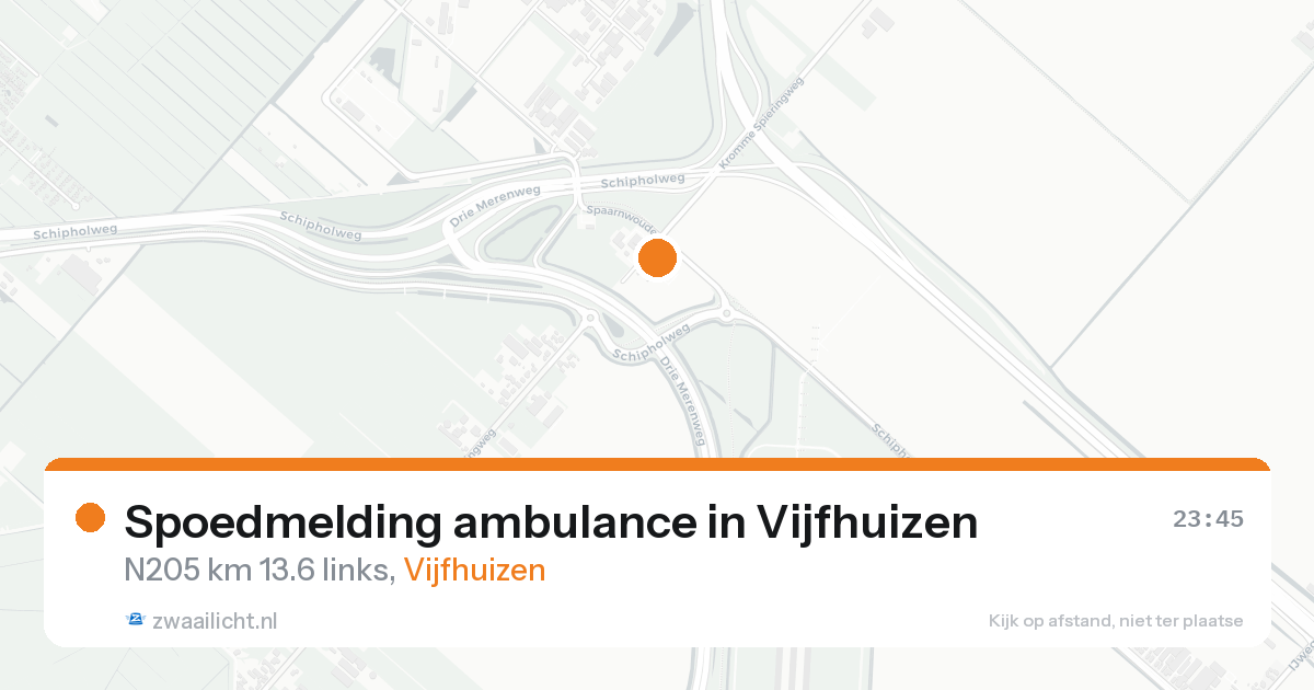 Spoedmelding ambulance in Vijfhuizen — 22 aug 2026