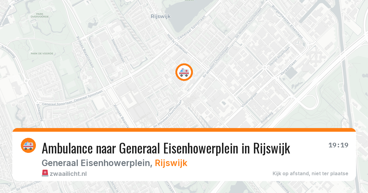 Ambulance naar Generaal Eisenhowerplein in Rijswijk — 5 jun 2026