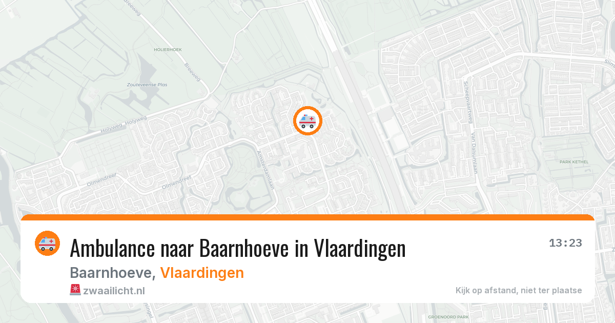 Ambulance naar Baarnhoeve in Vlaardingen — 1 jul 2026