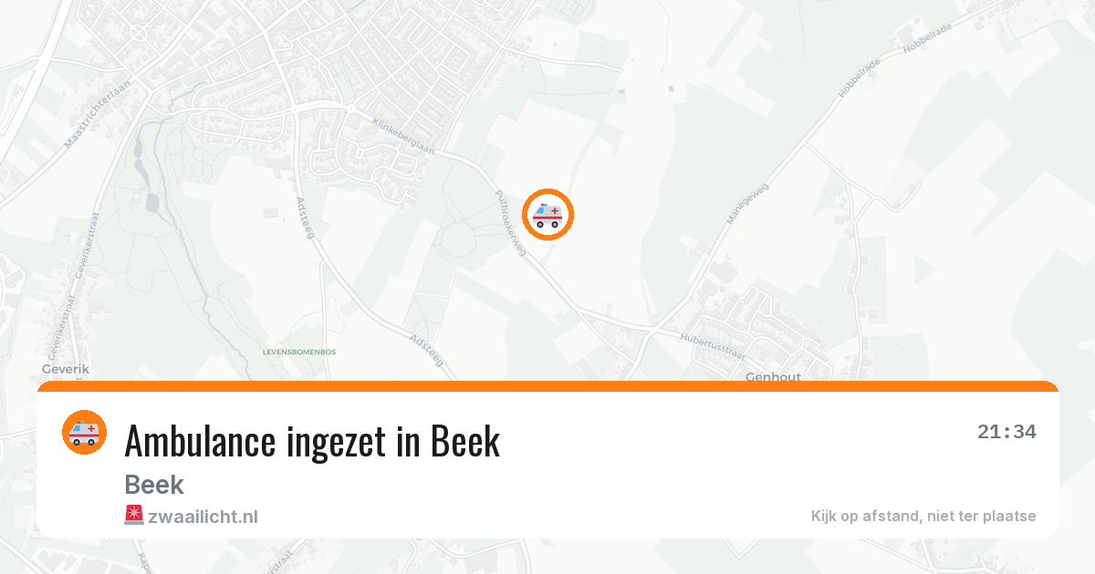 Ambulance ingezet in Beek — 11 aug 2026