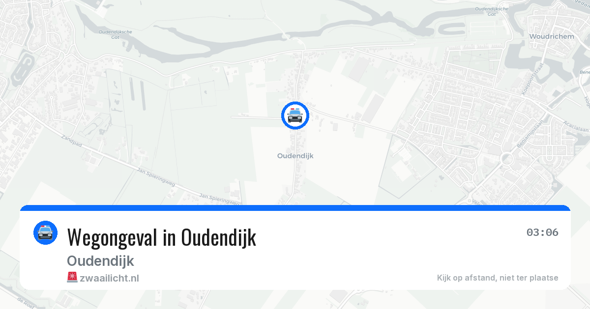 Wegongeval in Oudendijk — 18 mei 2026