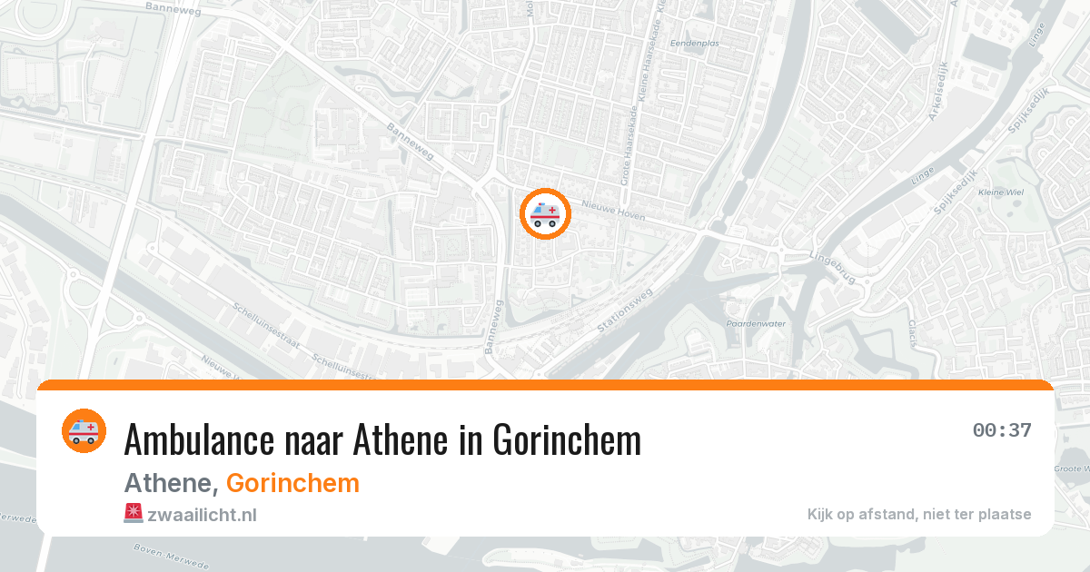 Ambulance naar Athene in Gorinchem — 12 mei 2026