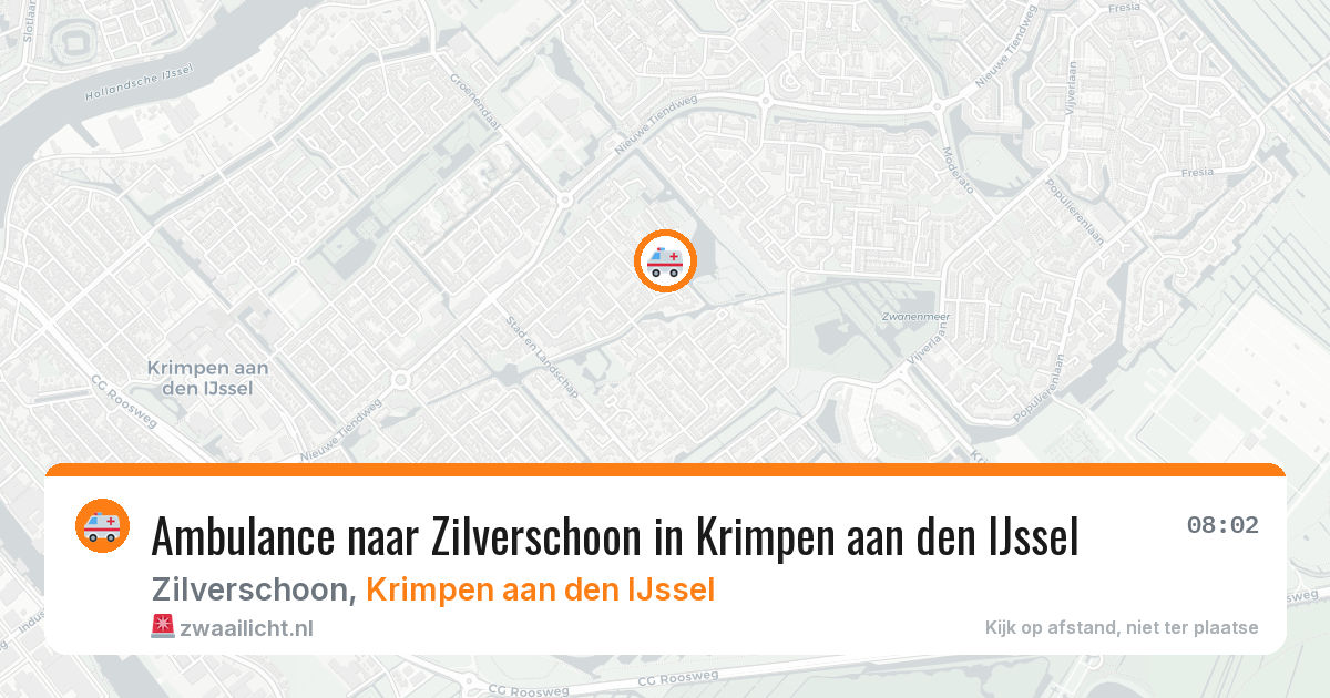 Ambulance naar Zilverschoon in Krimpen aan den IJssel — 17 jun 2026