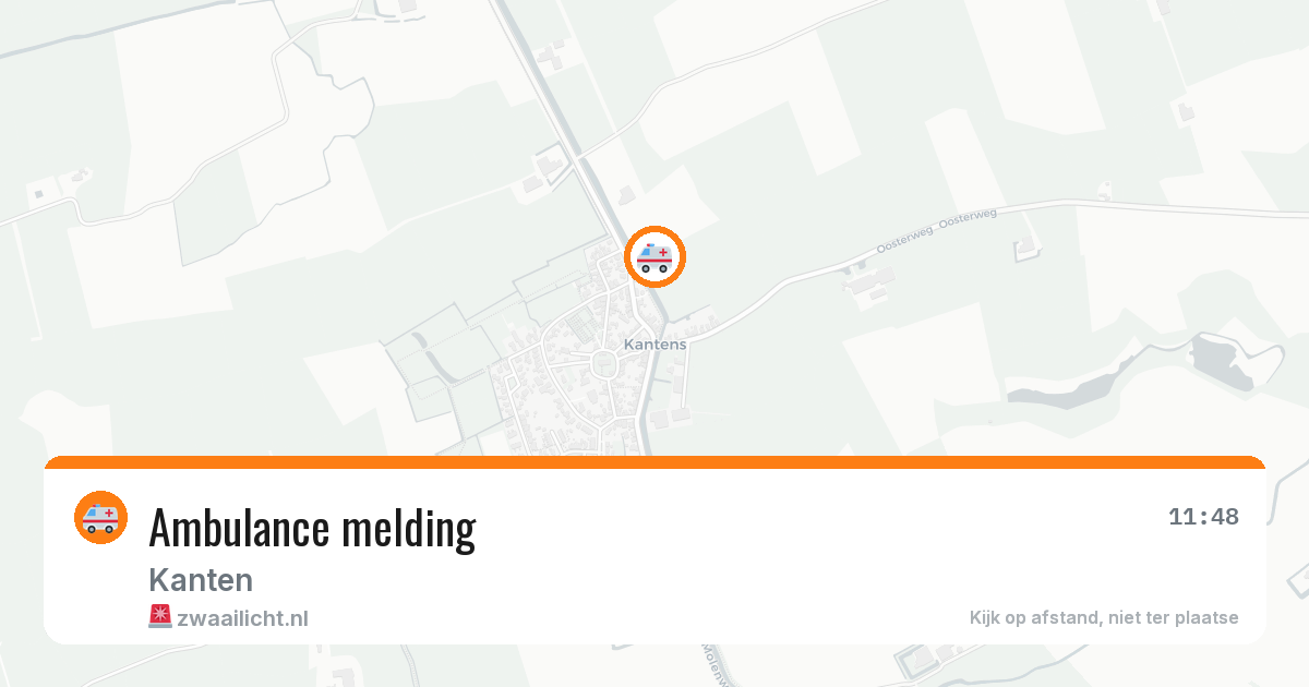 Ambulance melding — 9 jul 2026
