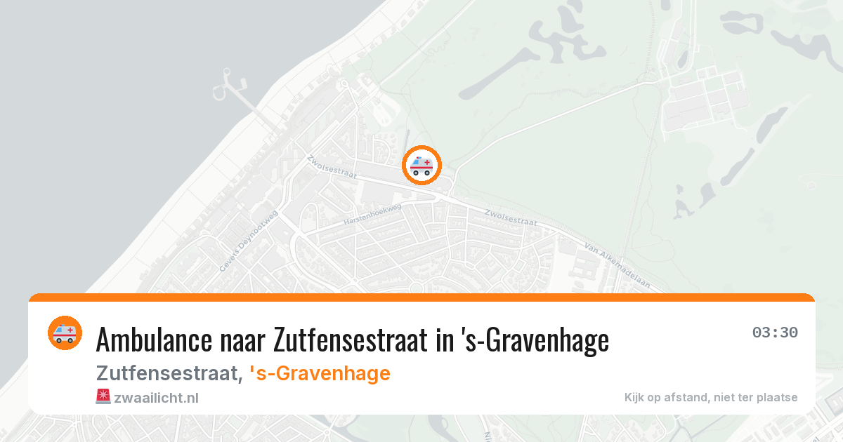 Ambulance naar Zutfensestraat in 's-Gravenhage — 12 aug 2026