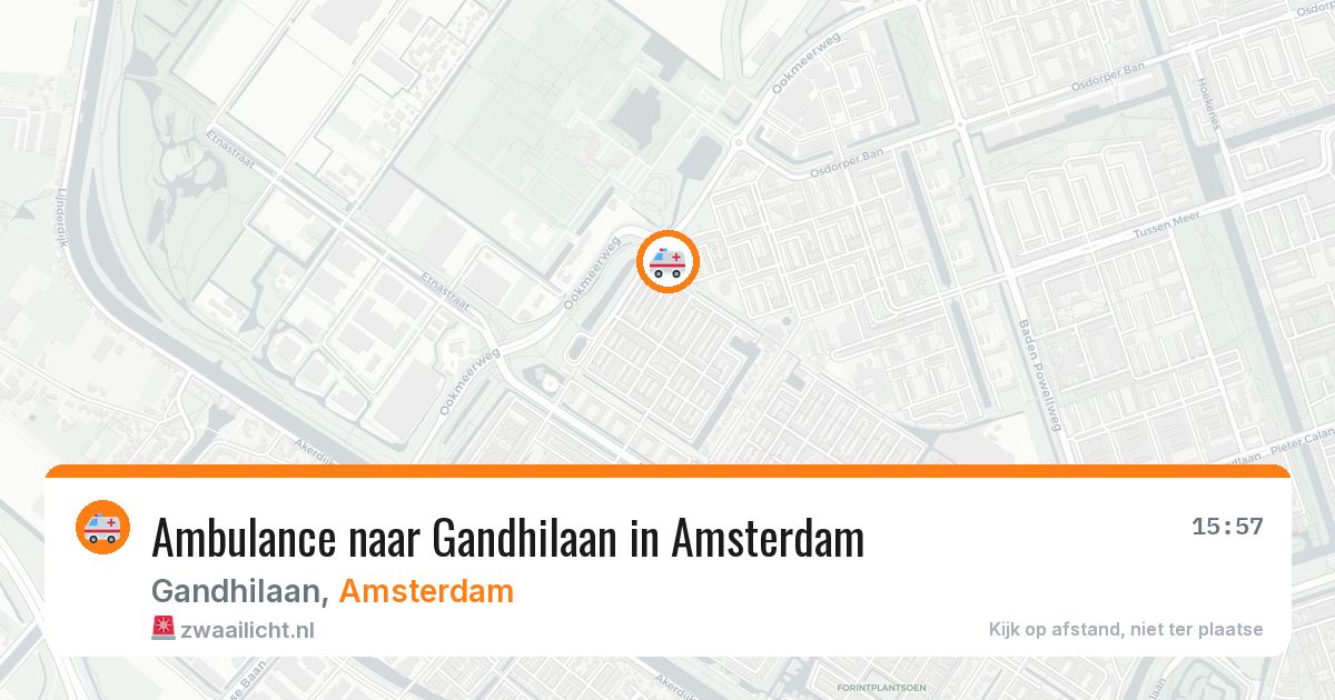 Ambulance naar Gandhilaan in Amsterdam — 4 jun 2026