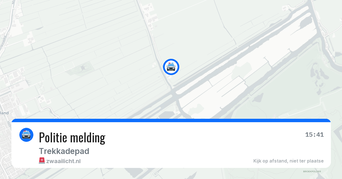 Politie melding — 1 aug 2026