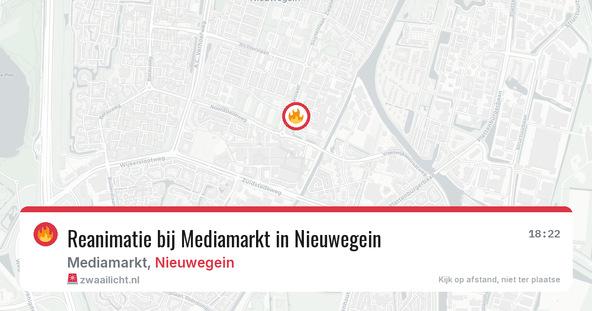 Reanimatie bij Mediamarkt in Nieuwegein — 7 apr 2026