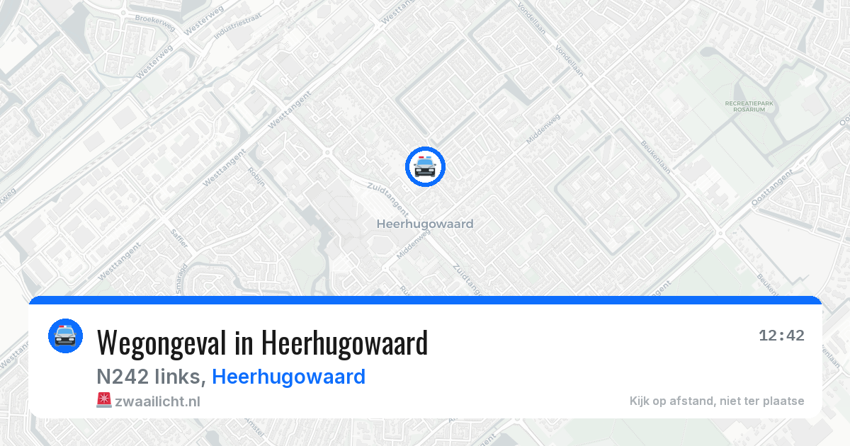 Wegongeval in Heerhugowaard — 15 mei 2026