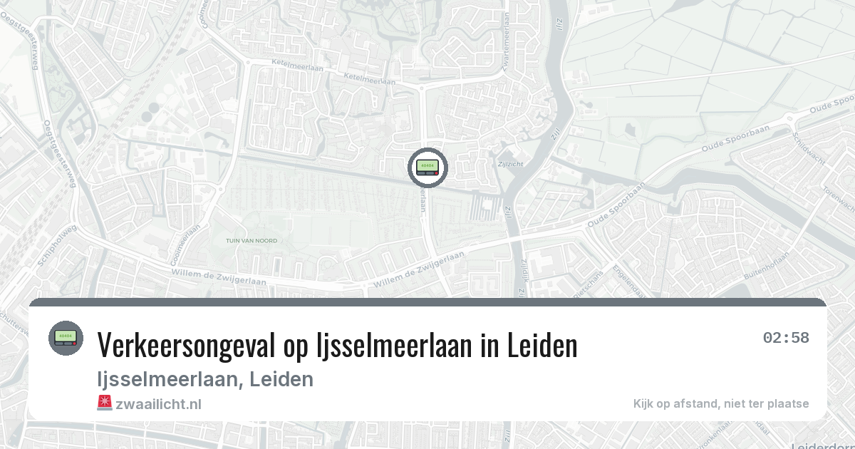 Verkeersongeval op Ijsselmeerlaan in Leiden — 7 mrt 2026