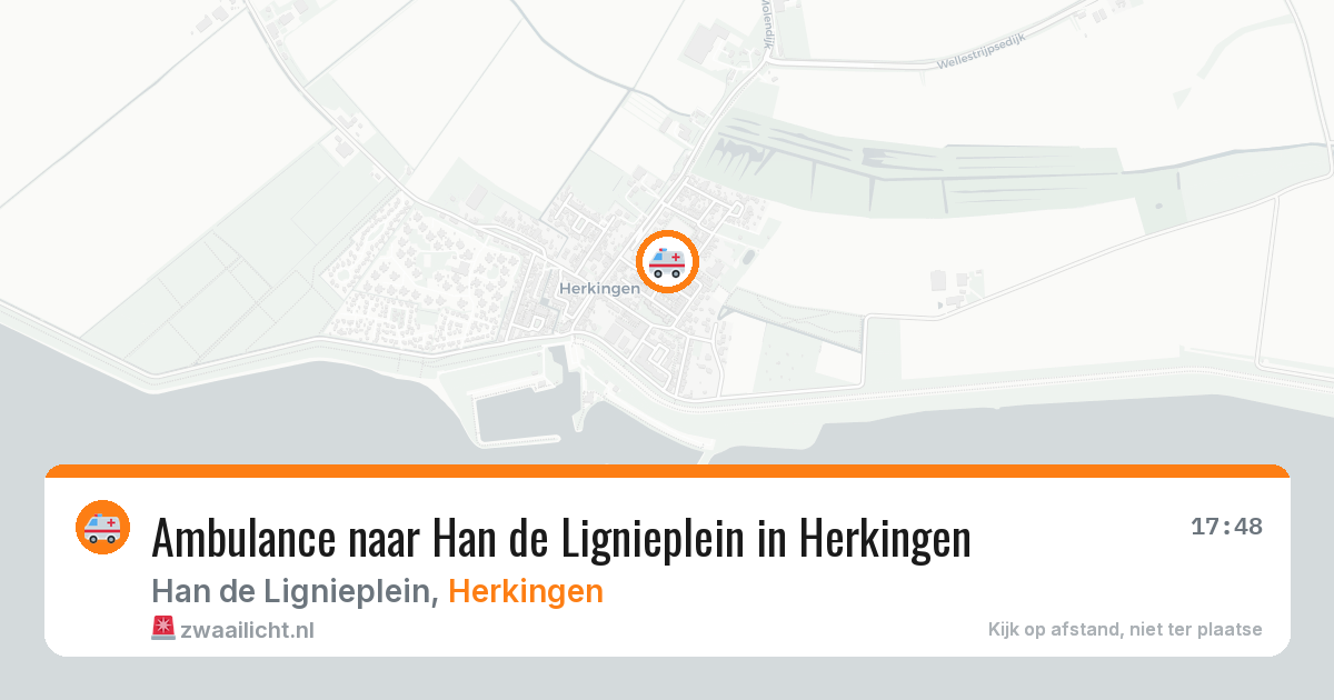 Ambulance naar Han de Lignieplein in Herkingen — 15 jun 2026