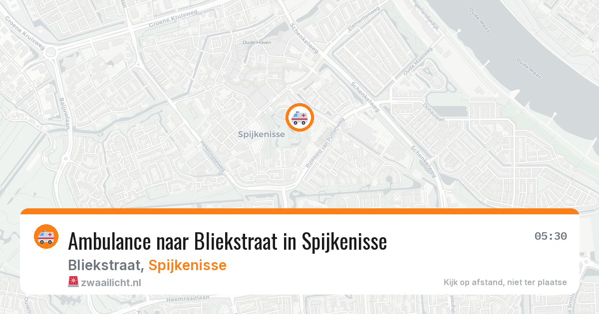 Ambulance naar Bliekstraat in Spijkenisse — 23 apr 2026
