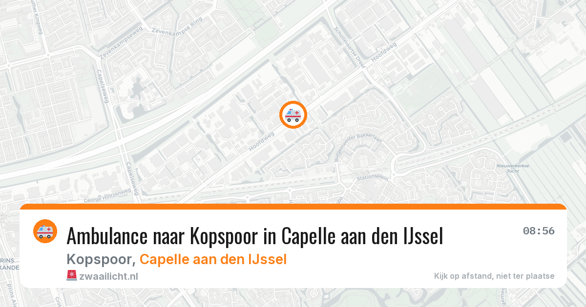 Ambulance naar Kopspoor in Capelle aan den IJssel — 15 mei 2026