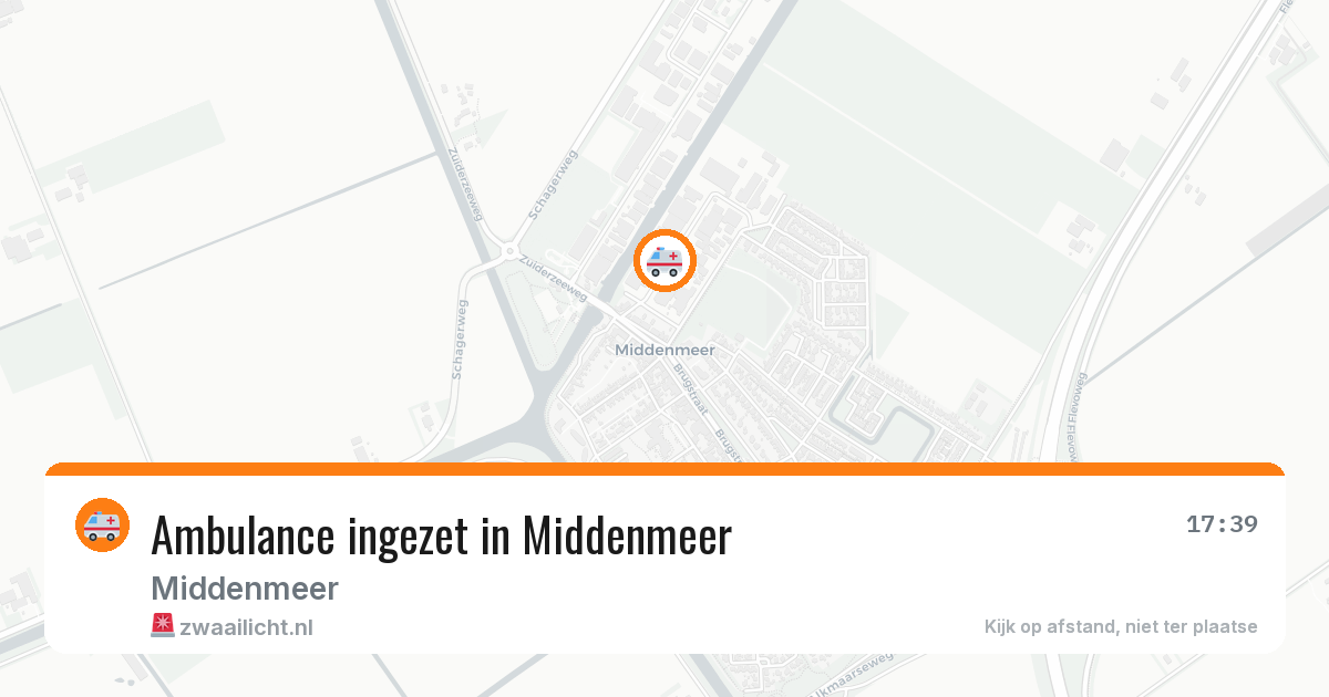 Ambulance ingezet in Middenmeer — 25 mei 2026