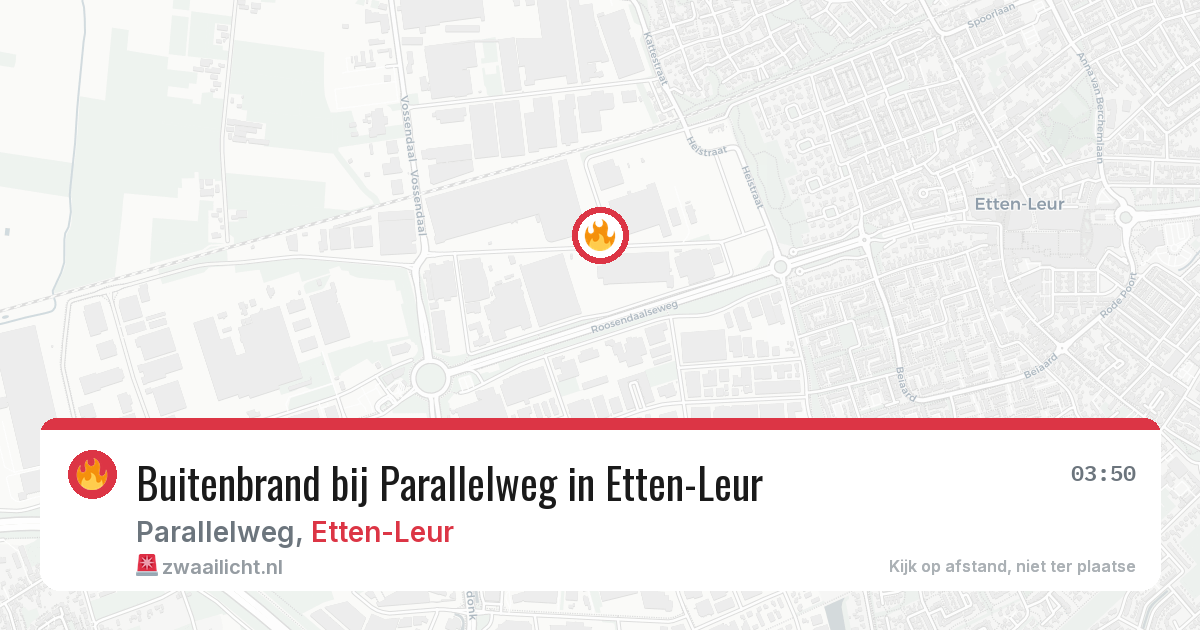 Buitenbrand bij Parallelweg in Etten-Leur — 11 apr 2026