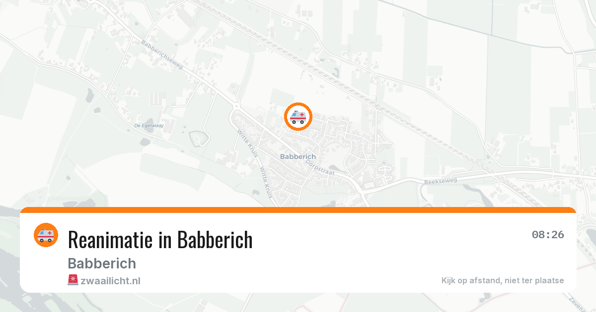 Reanimatie in Babberich — 22 feb 2026