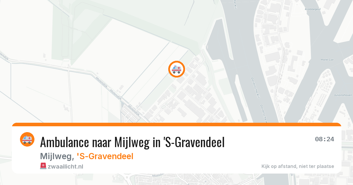 Ambulance naar Mijlweg in 'S-Gravendeel — 27 mei 2026