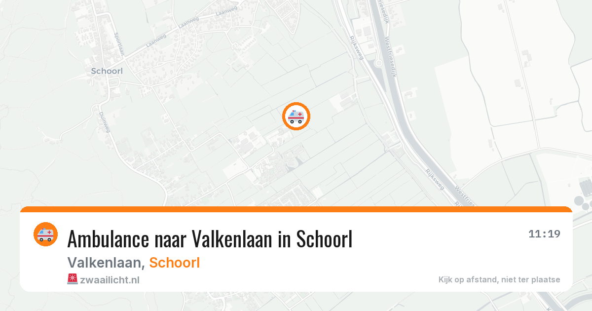 Ambulance naar Valkenlaan in Schoorl — 1 apr 2026