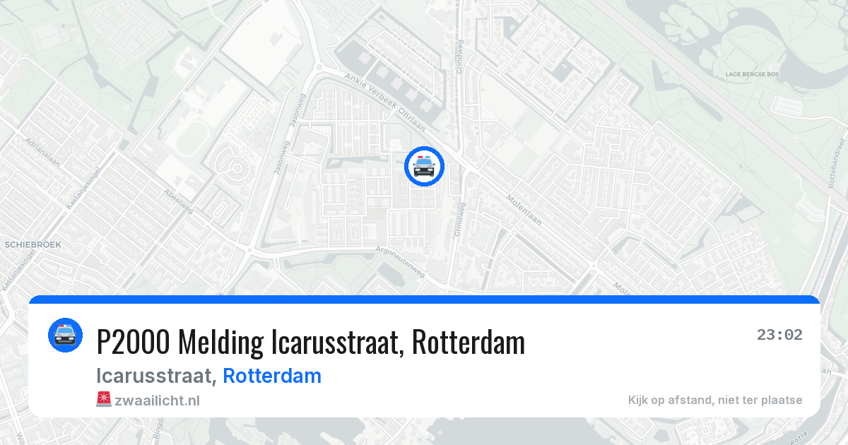P2000 Melding Icarusstraat, Rotterdam — 2 jun 2026