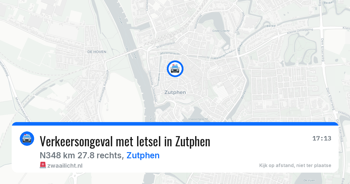 Verkeersongeval met letsel in Zutphen — 11 jun 2026