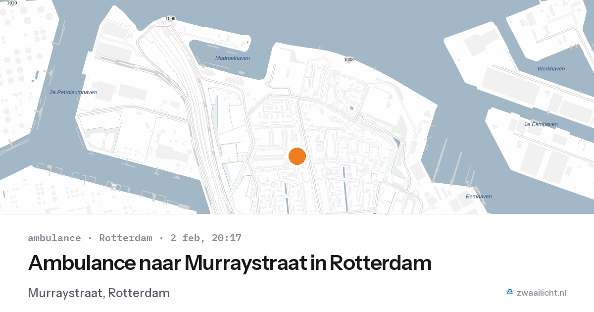 Ambulance naar Murraystraat in Rotterdam — 2 feb 2026