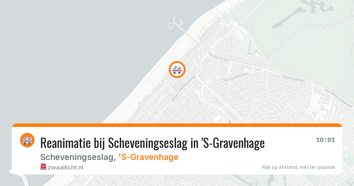 Reanimatie bij Scheveningseslag in 'S-Gravenhage — 28 apr 2026