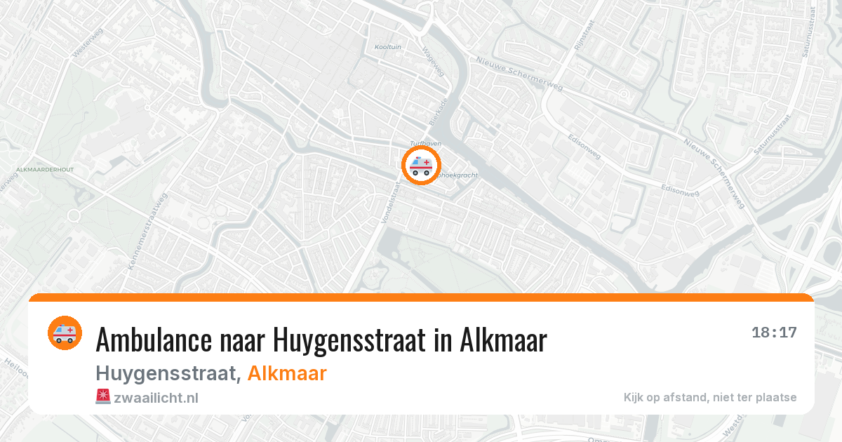 Ambulance naar Huygensstraat in Alkmaar — 28 jul 2026