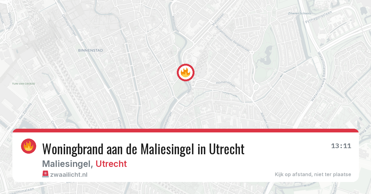 Woningbrand aan de Maliesingel in Utrecht — 27 jan 2026