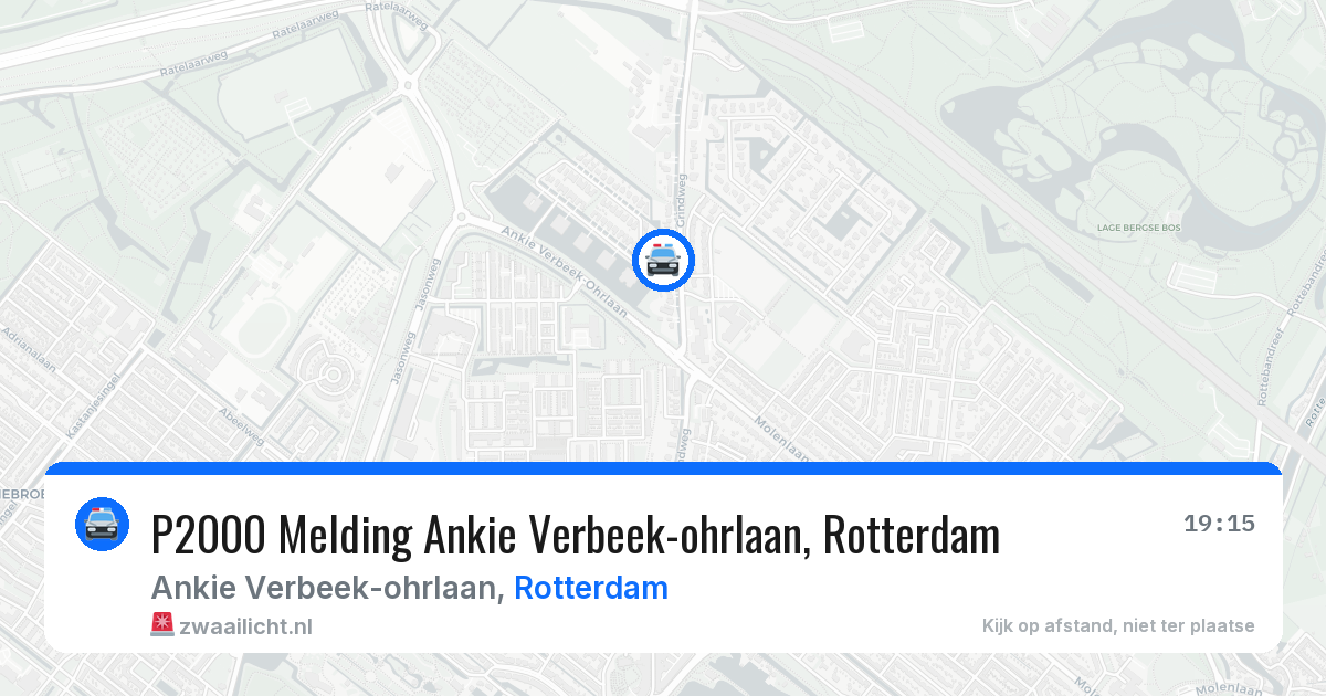 P2000 Melding Ankie Verbeek-ohrlaan, Rotterdam — 26 mrt 2026