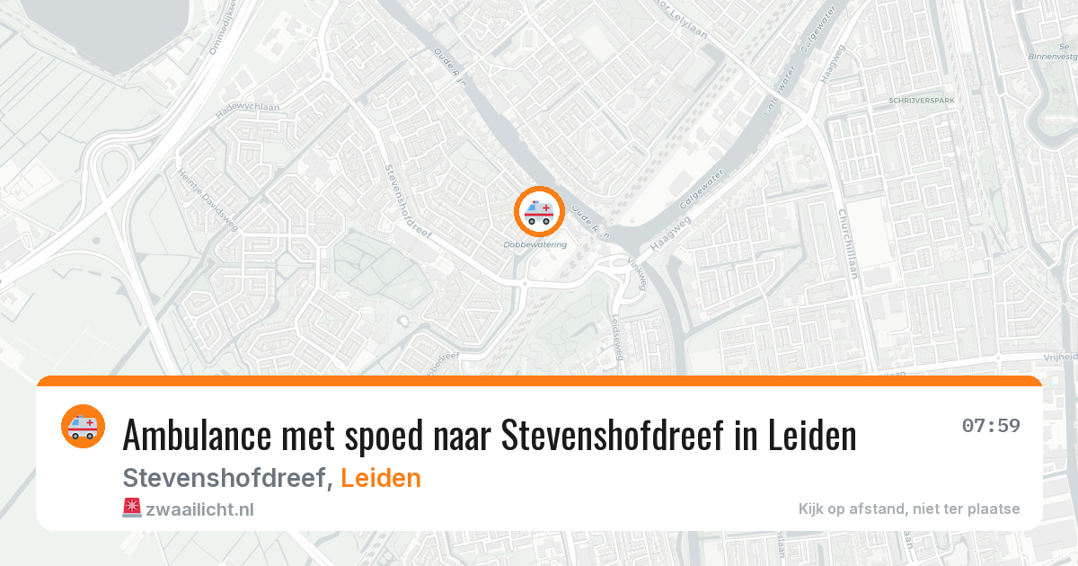 Ambulance met spoed naar Stevenshofdreef in Leiden — 13 apr 2026