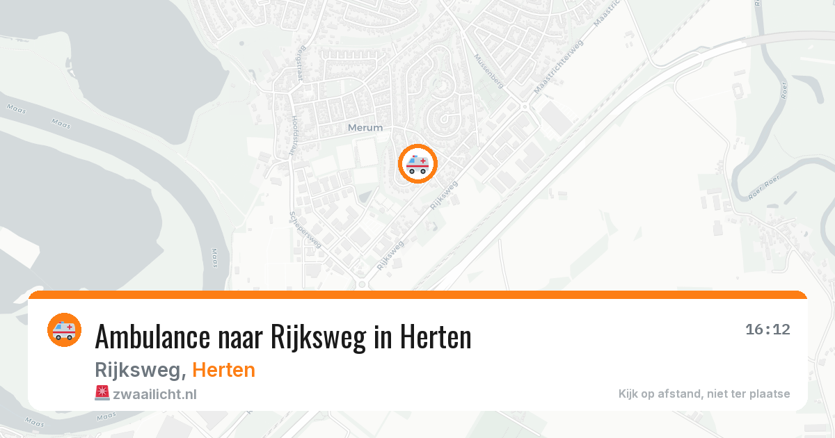 Ambulance naar Rijksweg in Herten — 1 jul 2026