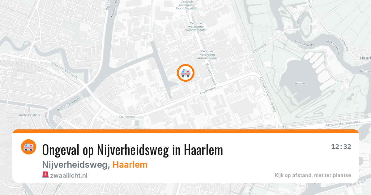 Ongeval op Nijverheidsweg in Haarlem — 11 feb 2026