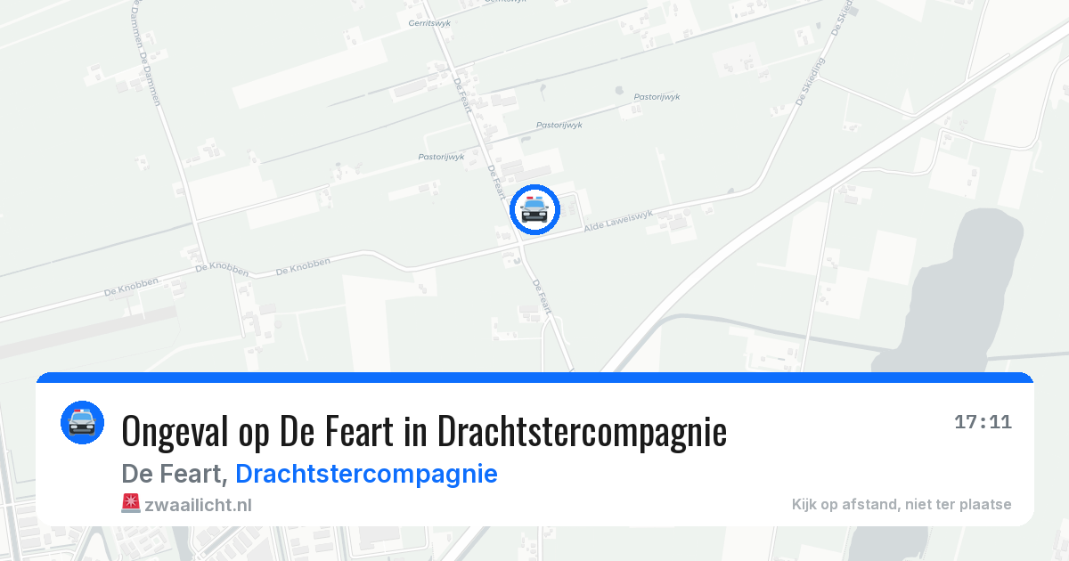 Ongeval op De Feart in Drachtstercompagnie — 2 jun 2026