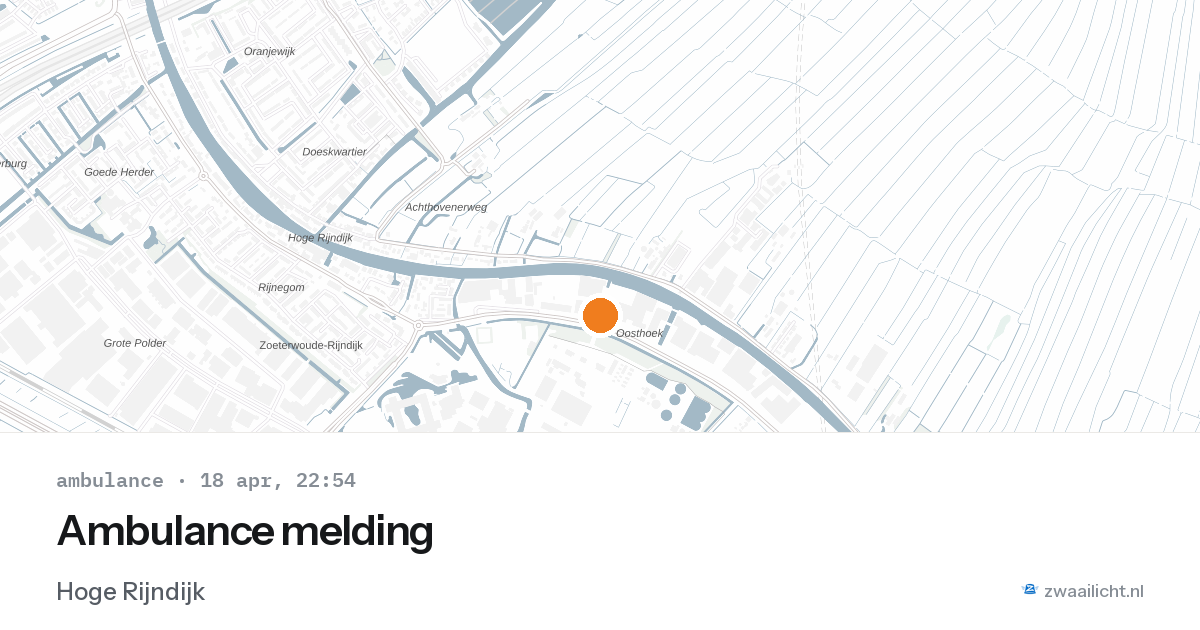 Ambulance melding — 18 apr 2026
