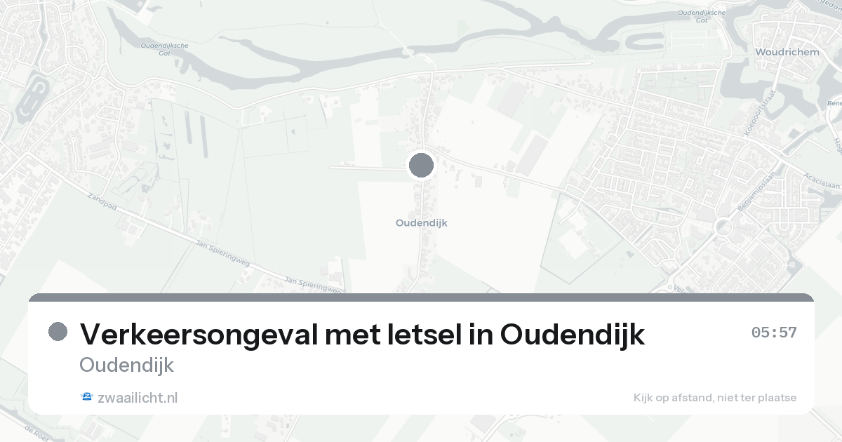 Verkeersongeval met letsel in Oudendijk — 8 feb 2026