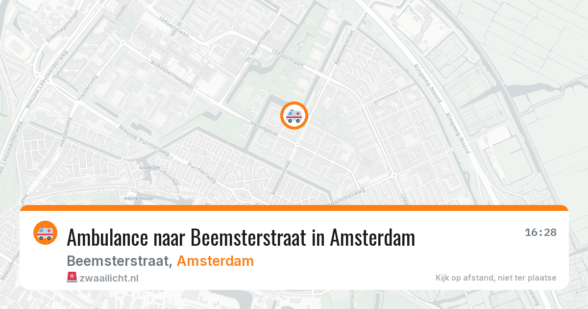 Ambulance naar Beemsterstraat in Amsterdam — 5 mei 2026