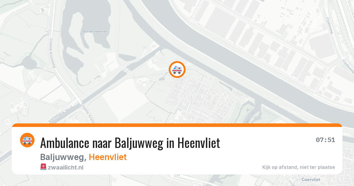 Ambulance naar Baljuwweg in Heenvliet — 29 jan 2026