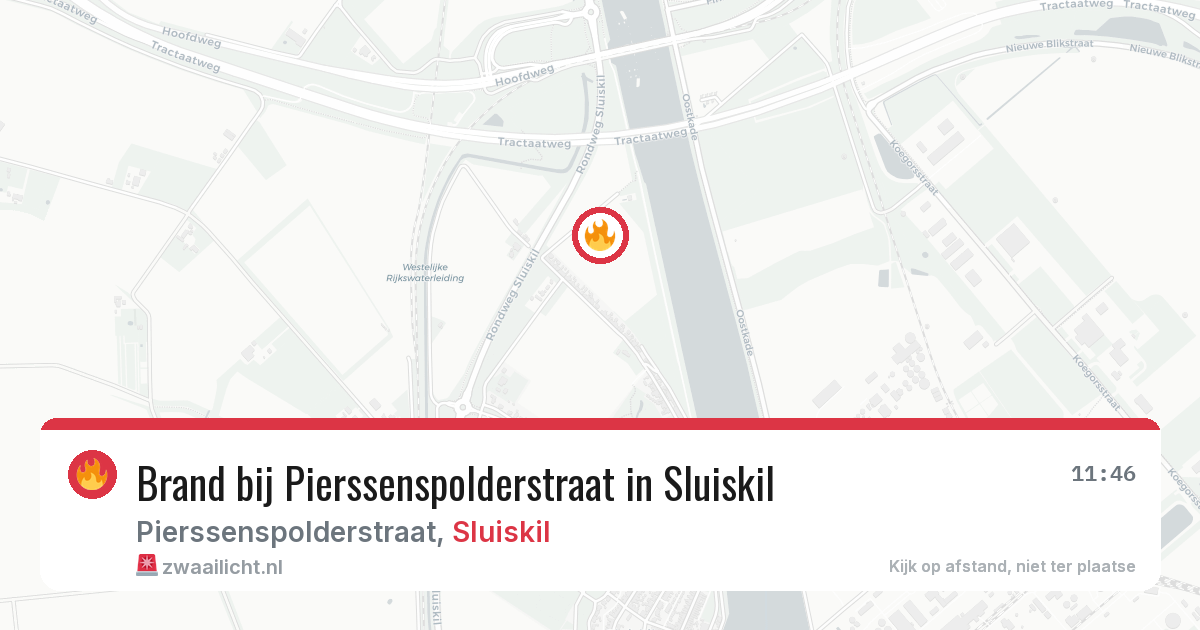 Brand bij Pierssenspolderstraat in Sluiskil — 28 jul 2026