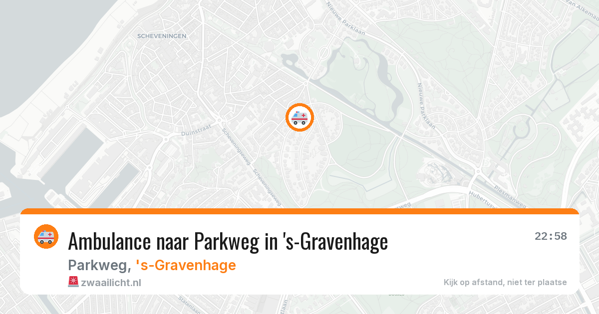 Ambulance naar Parkweg in 's-Gravenhage — 3 mei 2026