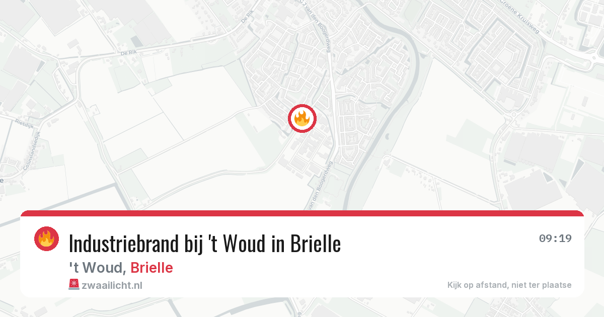 Industriebrand bij 't Woud in Brielle — 29 jan 2026