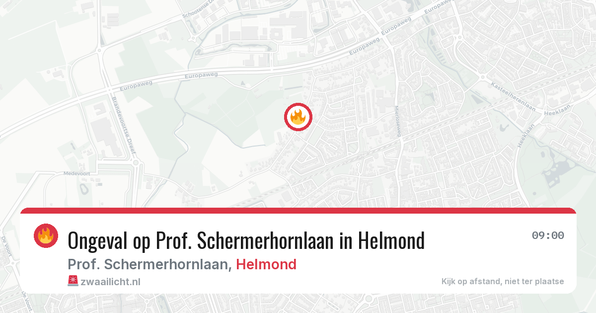 Ongeval op Prof. Schermerhornlaan in Helmond — 4 mei 2026